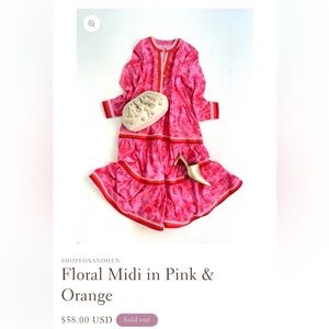 Pink dress; Thule brand size large